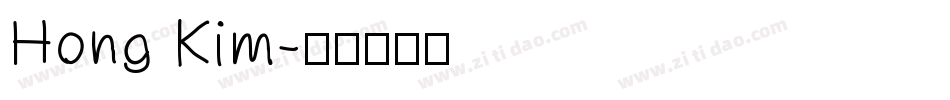 Hong Kim字体转换